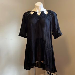 Free People Mini Dress with lace size XS